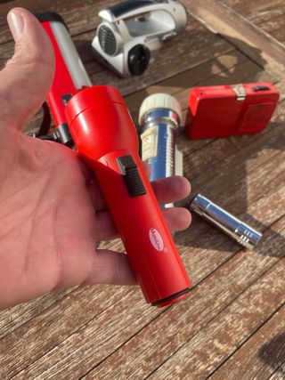 Lote 7 linternas dinamo/batería