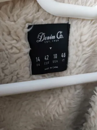 Cazadora vaquera negra Denim Co. Talla M