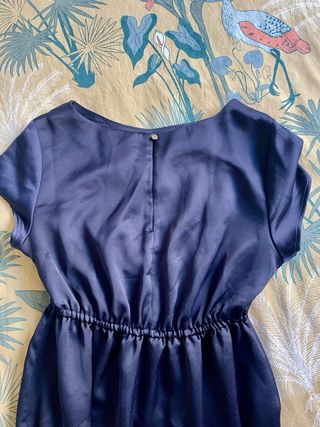 Vestido festivo H&M premamá azul marino