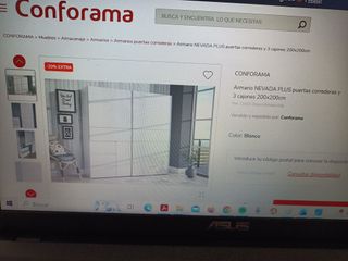 Armario Nevada Plus Blanco. SEMINUEVO!