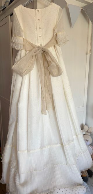 Vestido de Comunión Blanco marca Tizza’s