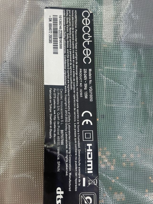 Placa Main Cecotec TV Vqu10050