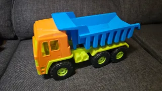 Camiones de juguete grandes excavadora y volquete