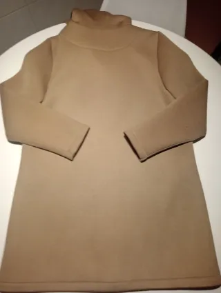Chaqueta neopreno mujer beige
