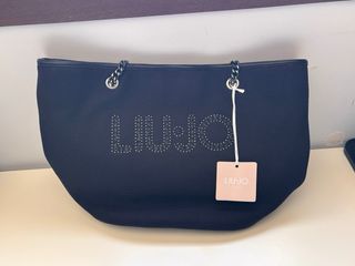 Bolso Tote Liu Jo Negro con Cadena
