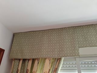 Cortinas Tela Diseño Tradicional Beige/Verde