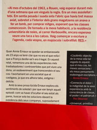 L'esdeveniment - Annie Arnaux