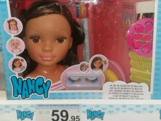 Busto peluquería Nancy con accesorios