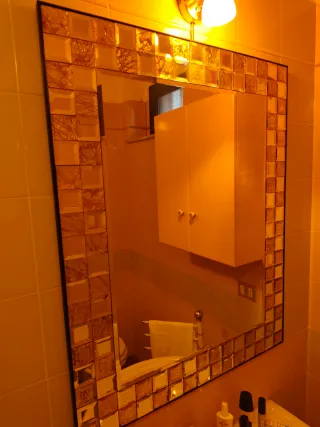 Specchio decorato 76x96 cm