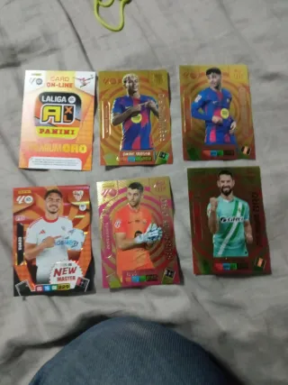 Cromos Panini LaLiga premium oro