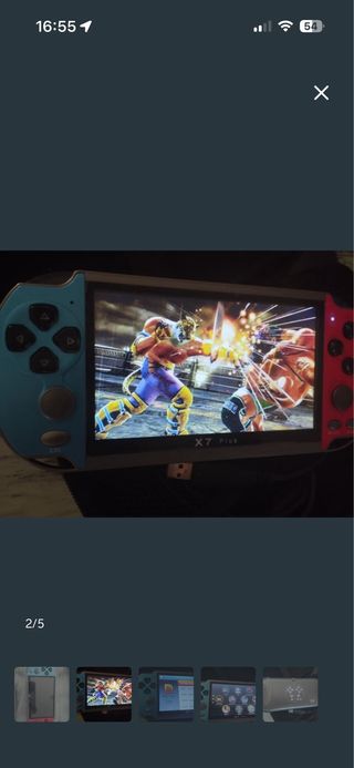 Consola Portátil X7 Plus Azul/Rojo