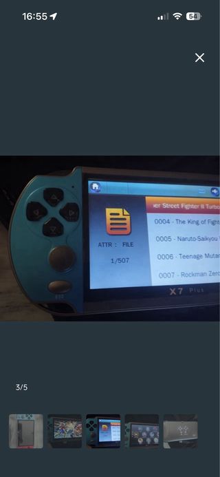 Consola Portátil X7 Plus Azul/Rojo