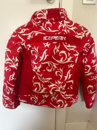 Chaqueta esquí infantil Ice Peak roja. Talla 140