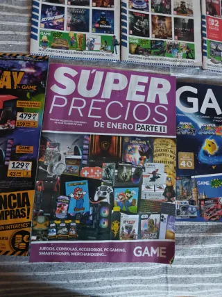 Lote Catálogos Revistas GAME