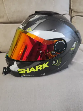 Casco Shark Spartan GT Carbon Negro Rojo