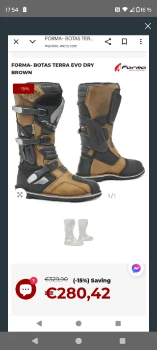 Botas Moto Trail/Enduro Talla 42