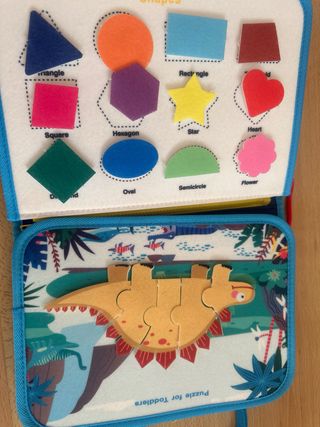 Libro educativo fieltro dinosaurios