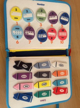 Libro educativo fieltro dinosaurios