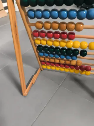 Ábaco de madera educativo