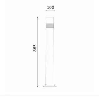 Pilona Bolardo Flexible Negra