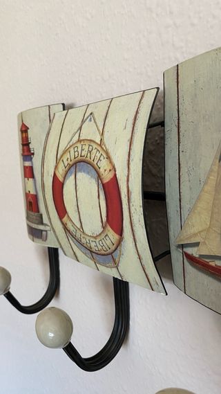 Perchero de pared motivos marineros