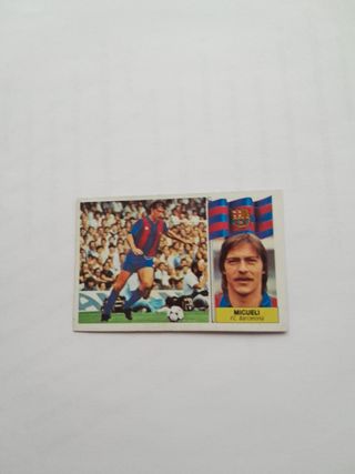 Migueli Barça 86/87 Cromos Fútbol