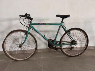 Bicicleta antigua para arreglar.