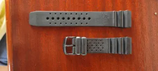 Pulsera Laco Caucho Natural Negra