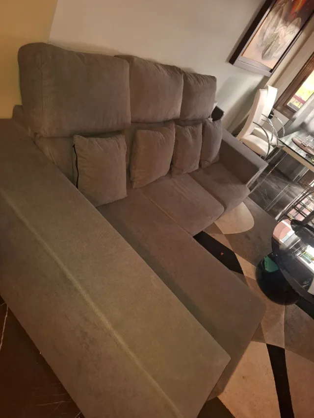 Sofá Chaiselongue Gris