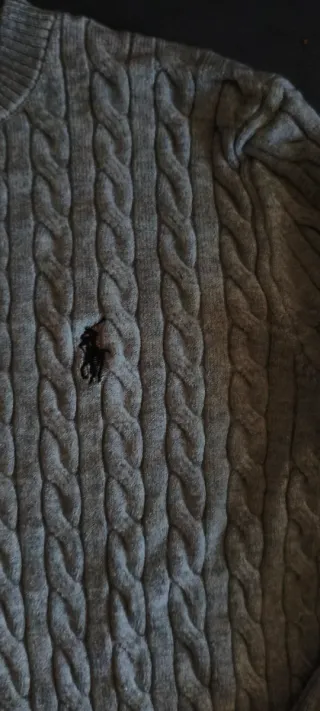 Jersey Ralph Lauren Gris Trenzado