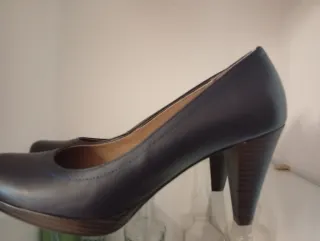 Zapatos tacón azul marino T.40