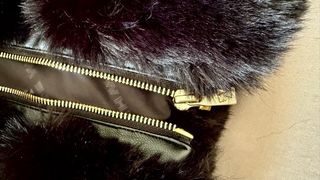 Giacca White Wise pelliccia sintetica nera