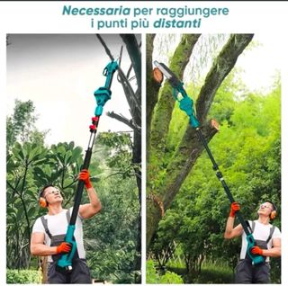 Kit 3 in 1: forbici, motosega, asta 48V