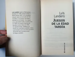 Juegos de la edad tardía de Luis Landero