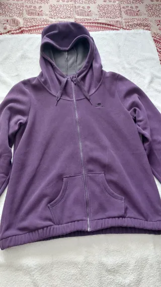 Sudadera polar morada XXL