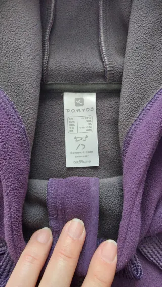 Sudadera polar morada XXL