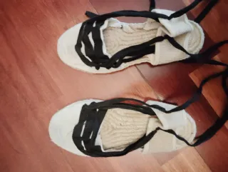 Lote espardeñas niño blancas y negras