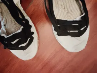 Lote espardeñas niño blancas y negras