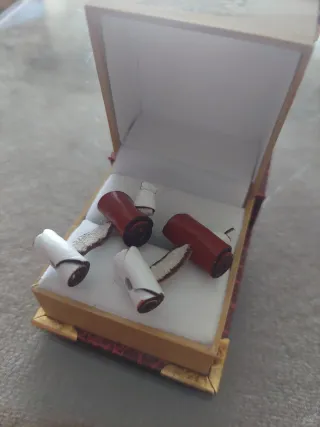 Gemelos/pasadores de cuero