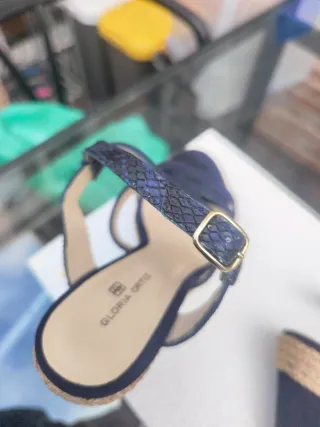 Gloria Ortiz Sandalias Azul Marino