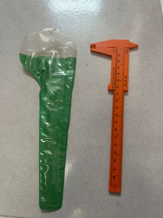 Pie de Rey Calibrador Naranja de plástico