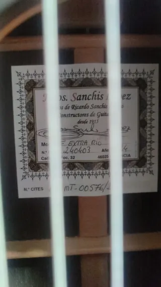 Guitarra Sanchís López Río