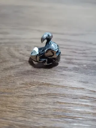 Anillo Calavera Cuervo Los Mercenarios Talla 10