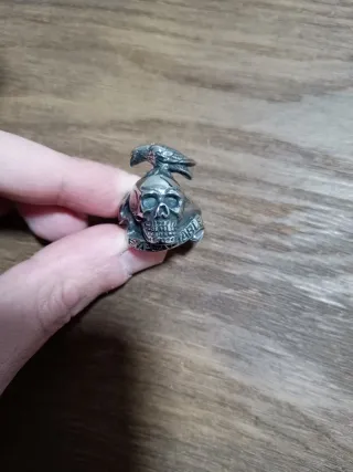 Anillo Calavera Cuervo Los Mercenarios Talla 10