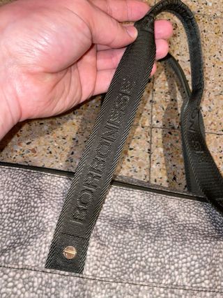 Borbonese Borsa Grigio Bianco Usata Ottime Condizi