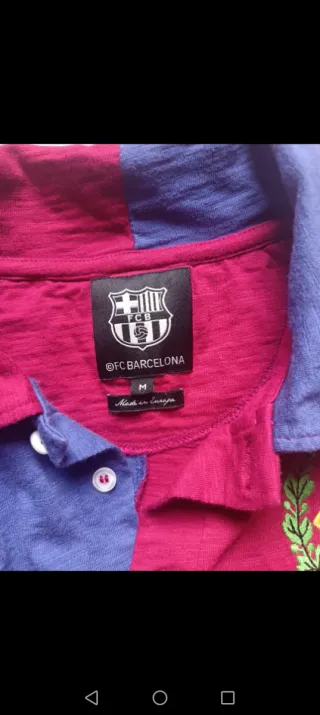 Polo Retro FC Barcelona Manga Larga