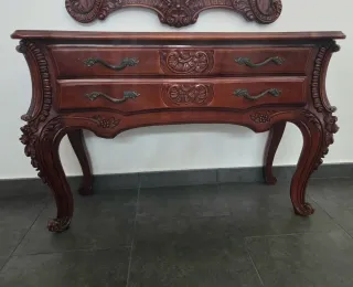 Set de mueble de madera + espejo.