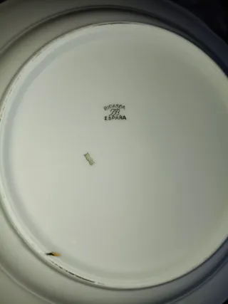 Vajilla Bidasoa Porcelana Dorada