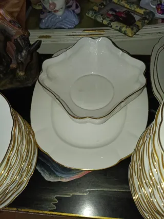 Vajilla Bidasoa Porcelana Dorada