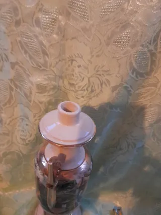 Vaso vintage porcellana decorato oro